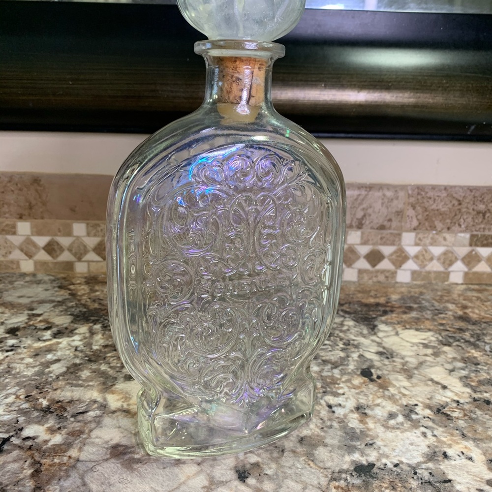 A vintage Schenley liquor bottle